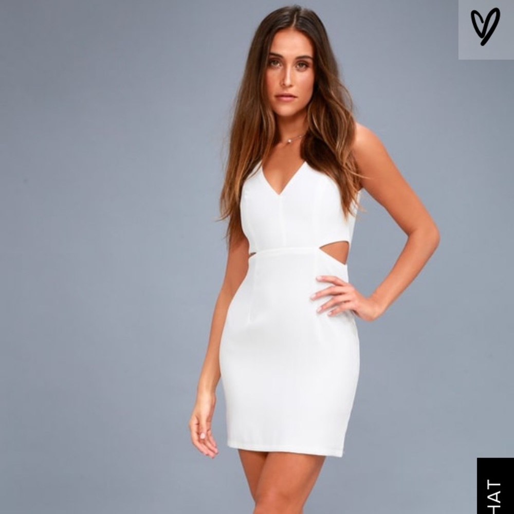 Lulus backstage pass cutout bodycon dress